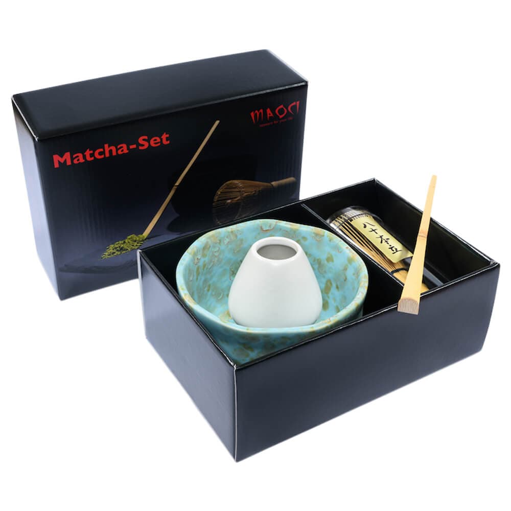 Premium Matchaset vierteilig in Variationen by Moses Tee Shop -- matcha product image