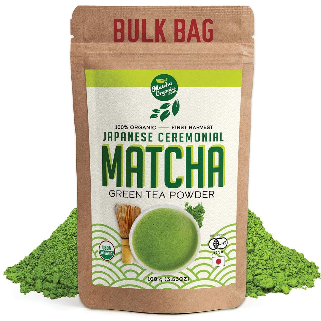 Pure Organic Ceremonial Grade Matcha Green Tea Powder Extract - 3.53 oz / 100g by Matcha Organics