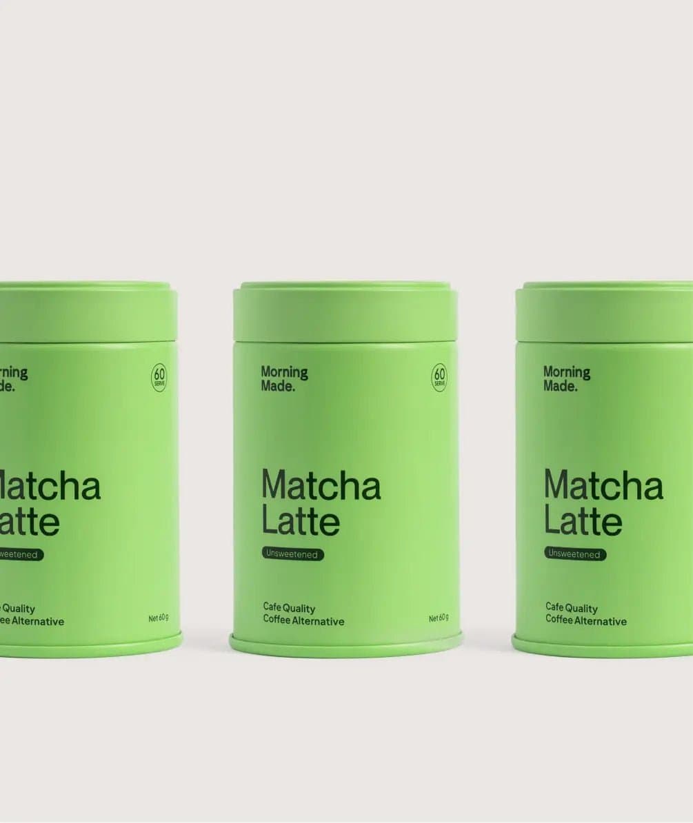 Unsweetened Matcha Latte (3 Pack) by Morning Made -- matcha product image