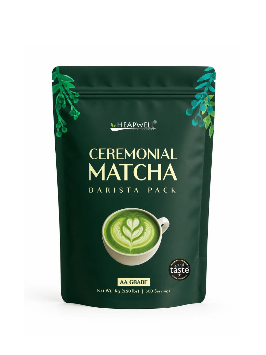 Ceremonial Grade AA Matcha for Barista 1Kg by Heapwellsuperfoods -- matcha product image