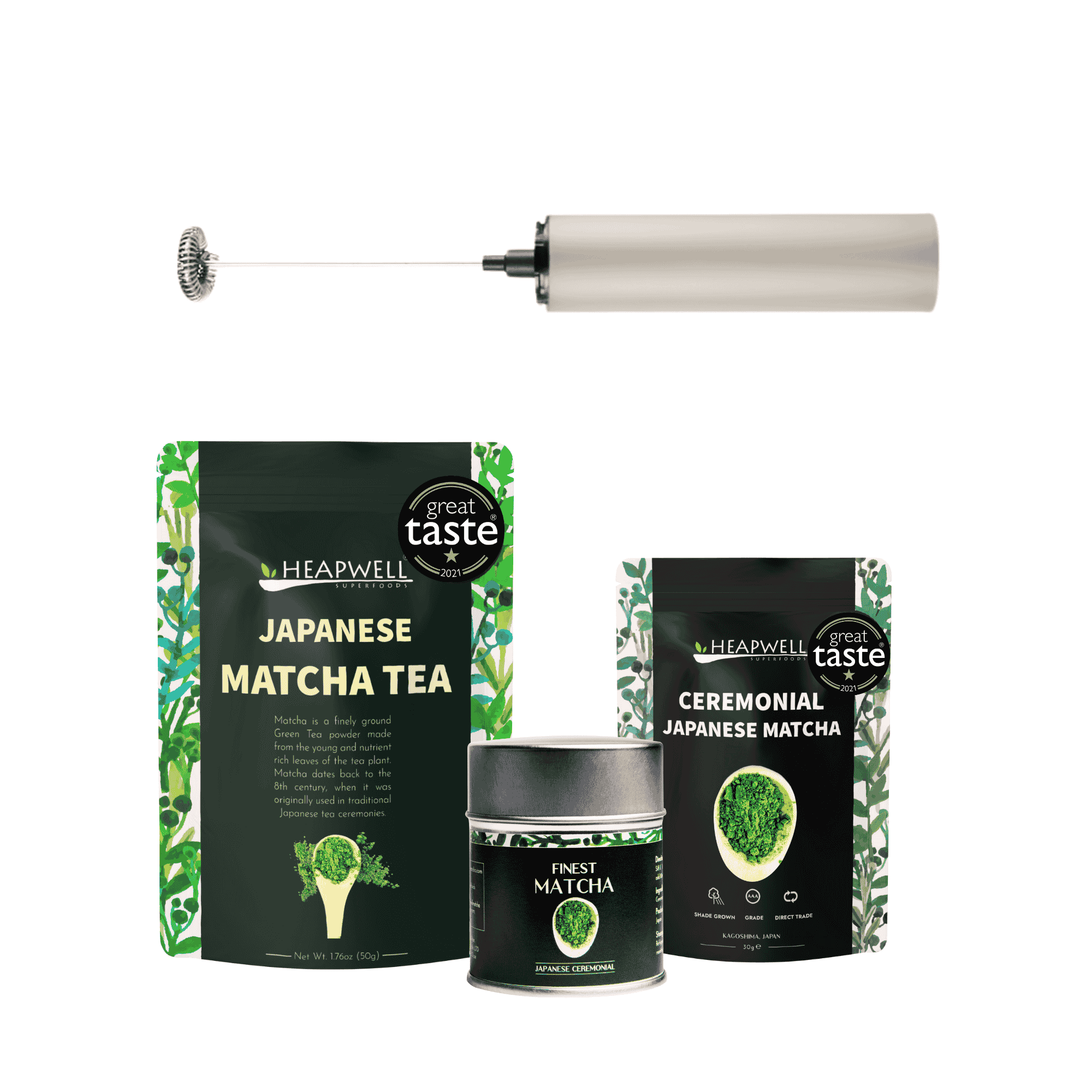 3 Matcha Modern Ceremony kit by Heapwellsuperfoods -- matcha product image