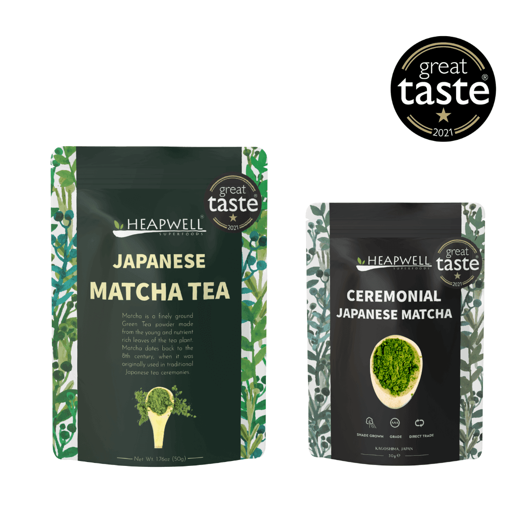 Premium & Ceremonial Matcha Combo Pack by Heapwellsuperfoods -- matcha product image