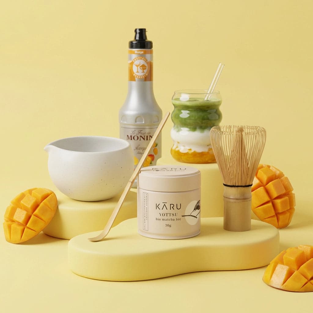 Matcha Summer Bundle | Mango (Bubble Glasses) by Matcha Karu -- matcha product image