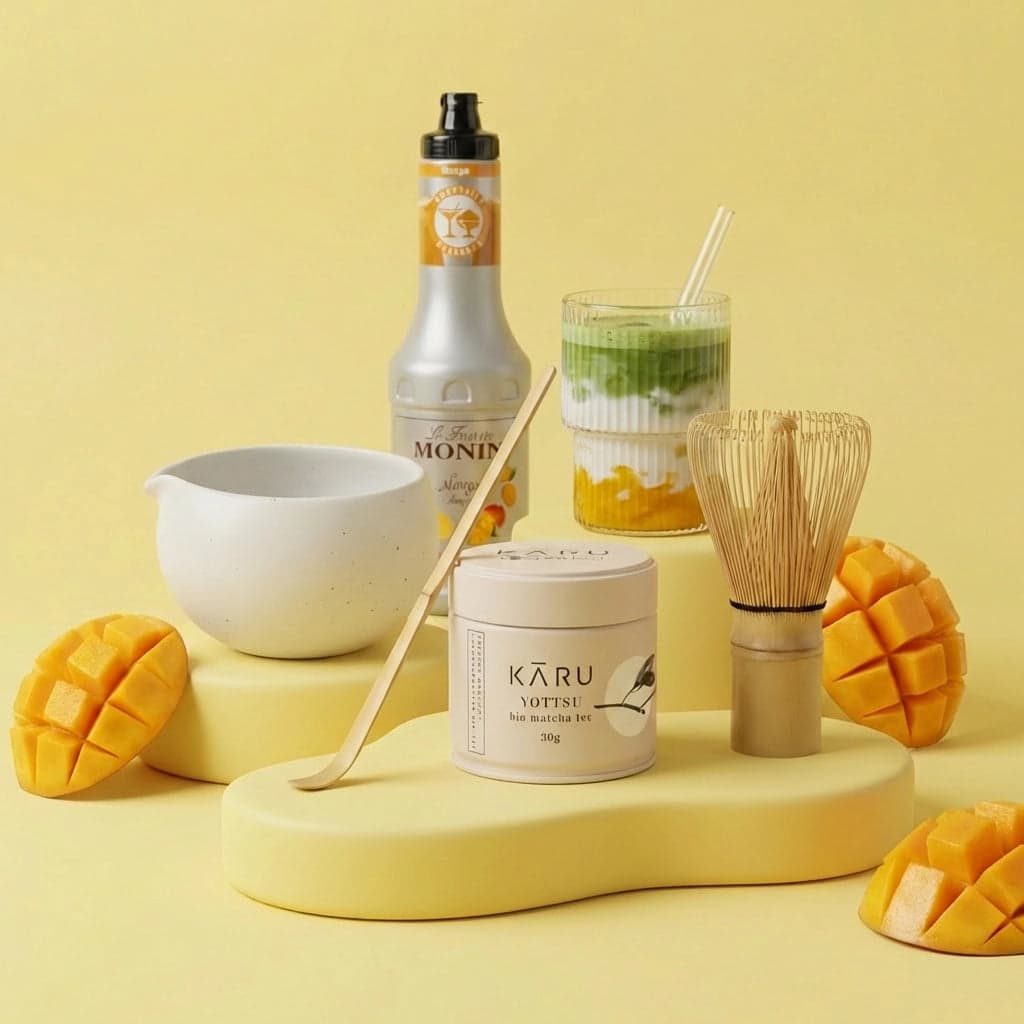 Pacchetto estivo Matcha | Mango (bicchieri rigati) by Matcha Karu -- matcha product image