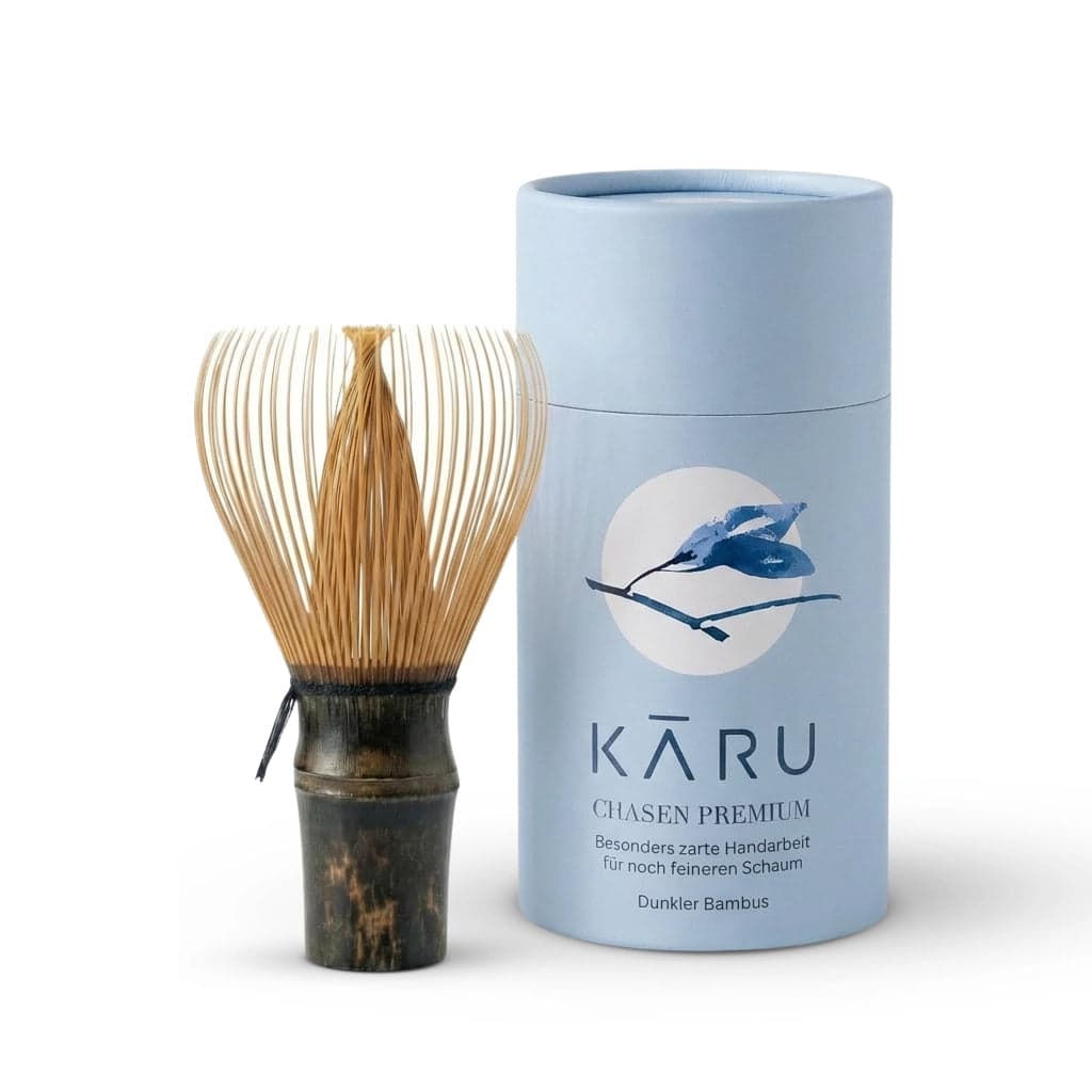 Premium Matcha Besen aus handgeschnitztem Bambus | Dunkel by Matcha Karu -- matcha product image