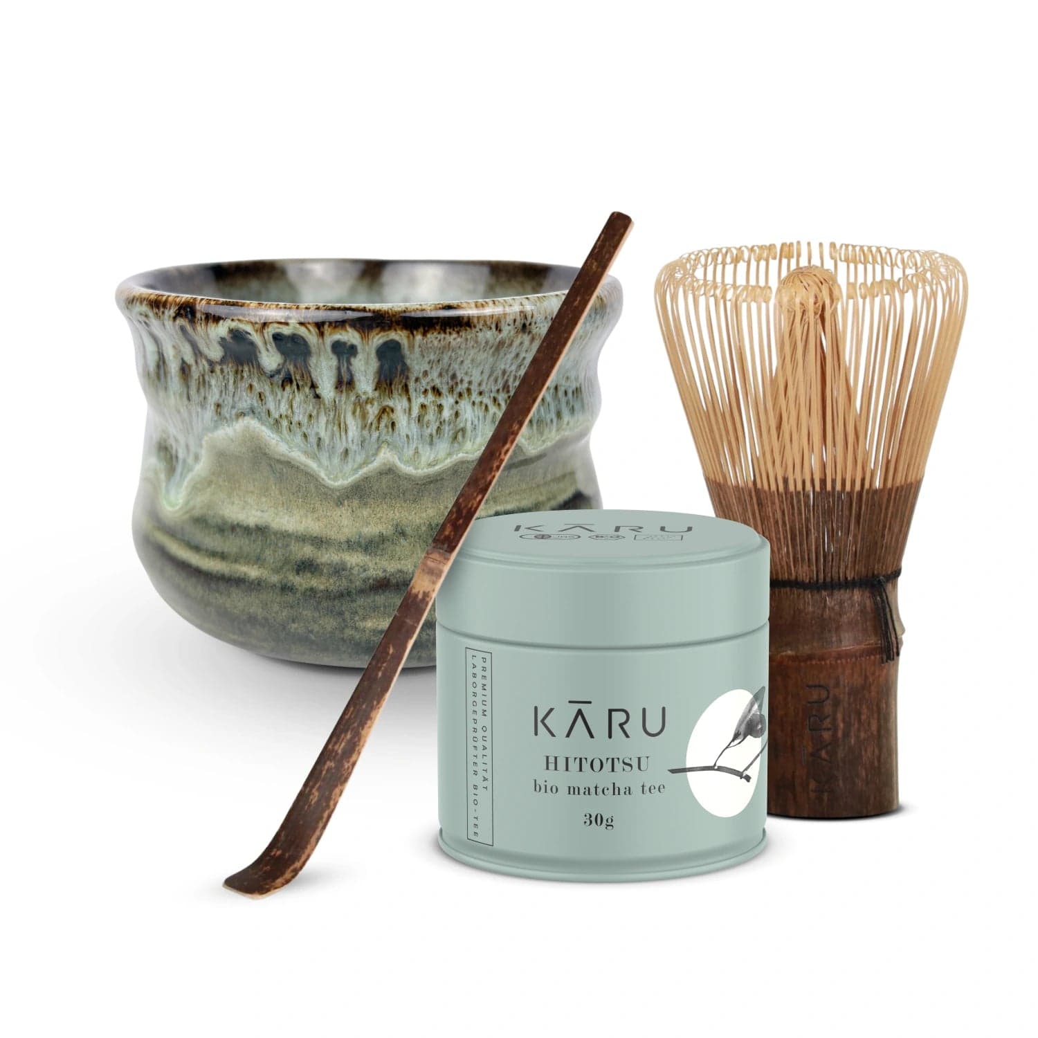 Set Bio Matcha Hitotsu | Iwa (grigio-turchese) by Matcha Karu -- matcha product image
