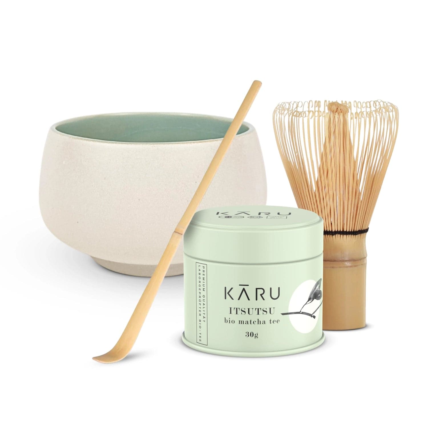 Set di Matcha biologico Itsutsu Turchese (Mizuiro) by Matcha Karu -- matcha product image