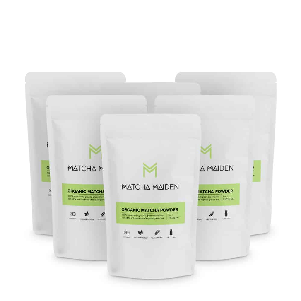 5 x ORGANIC MATCHA POWDER - 28.35g by Matcha Maiden -- matcha product image