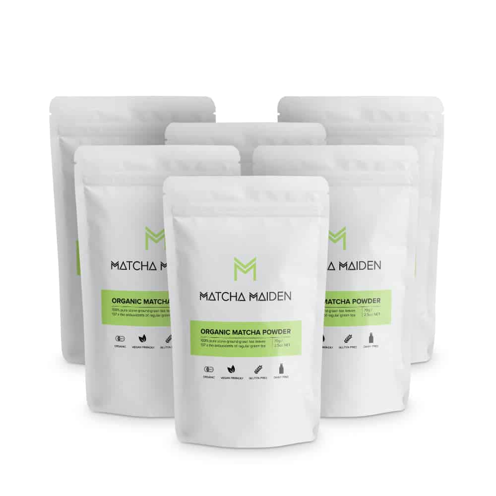 6 x Organic Matcha Powder - 70g by Matcha Maiden -- matcha product image