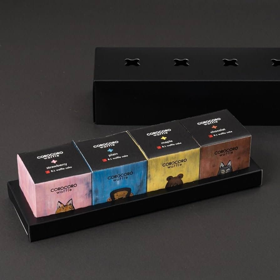 Korokoro Cube Waffle Cookies Multi Pack Set — Soku by Ujien -- matcha product image