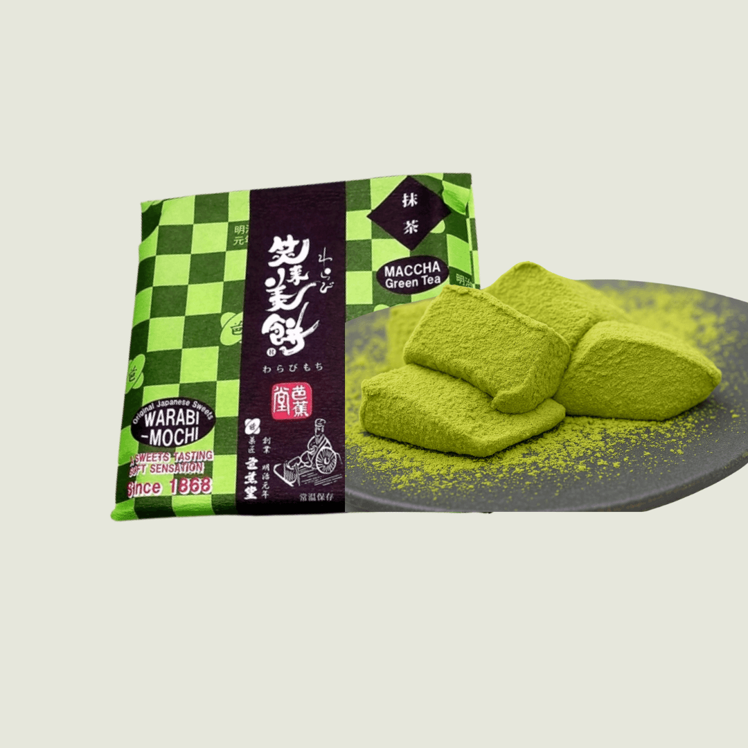 Matcha & Black Bean Kinako Warabi Mochi (small) — Soku by Ujien -- matcha product image