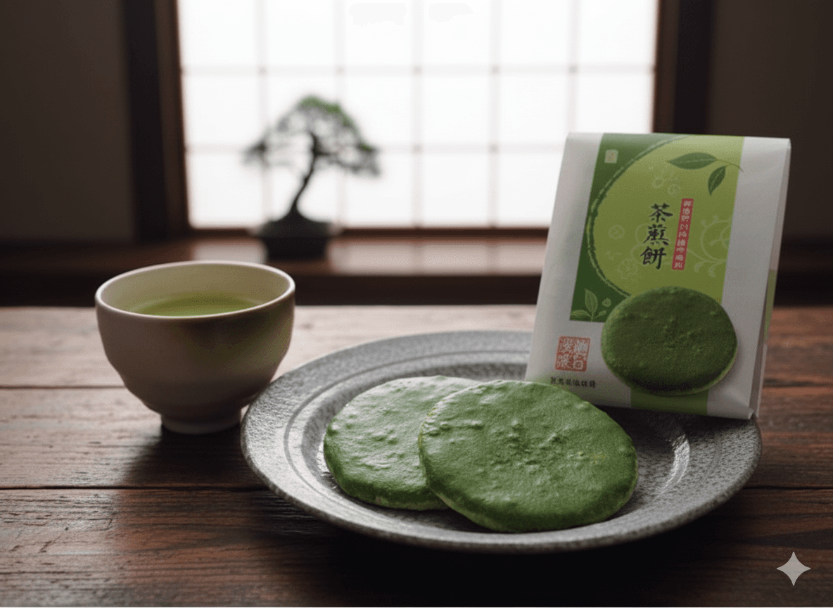 Matcha Rice Crackers — Soku by Ujien -- matcha product image