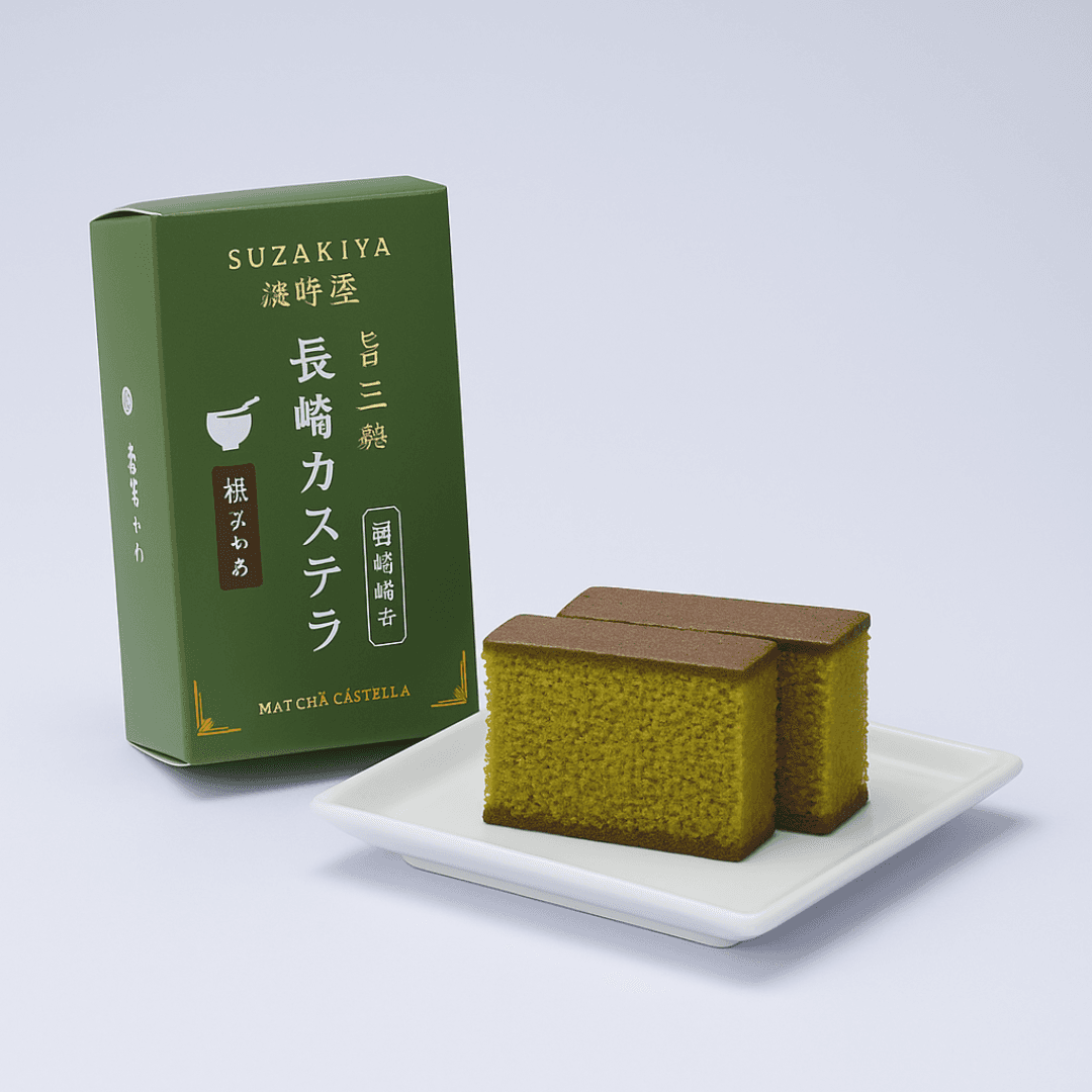 Nagasaki Matcha Wasanbon Castella — Soku by Ujien -- matcha product image