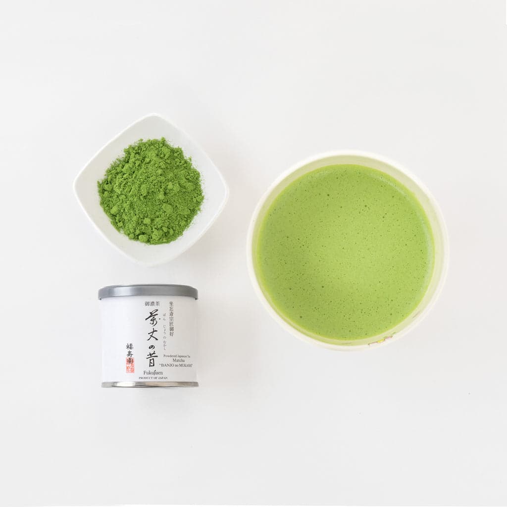 Powdered Japanese tea Matcha "Banjo-no-Mukashi" 20g by Fukujuen -- matcha product image