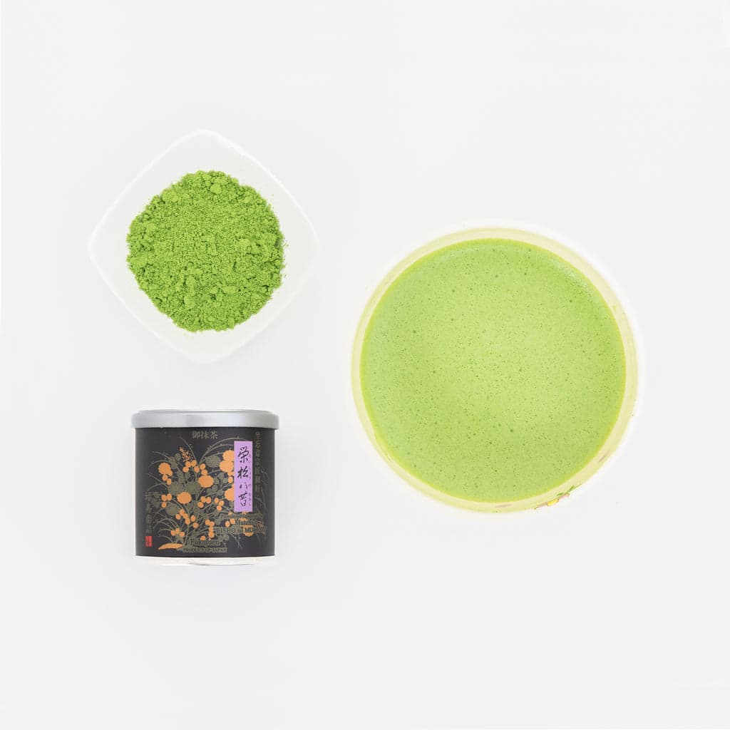Powdered Japanese tea Matcha "Eisho-no-Mukashi" 20g by Fukujuen -- matcha product image