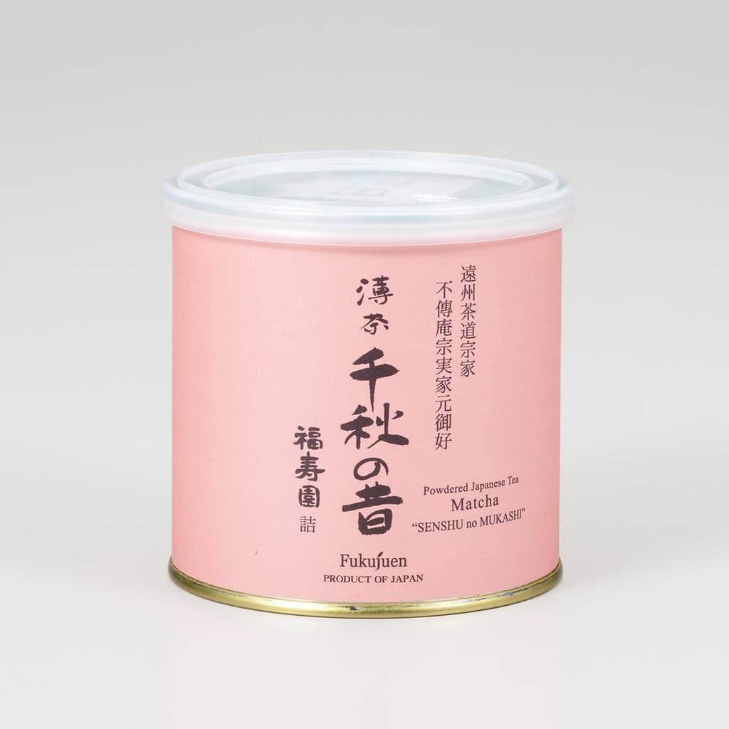 Powdered Japanese tea Matcha "Senshu no Mukashi " - 100g can by Fukujuen