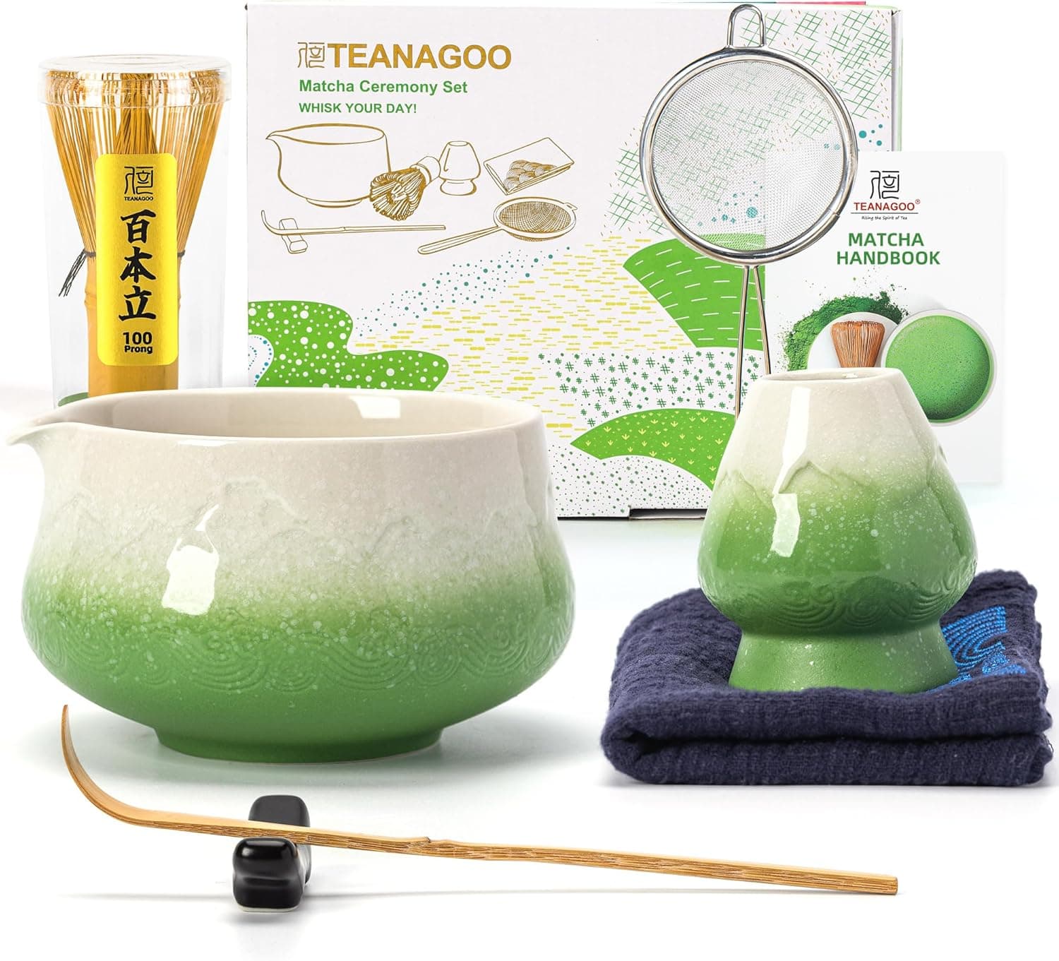 Kit Matcha - Verde y Blanco - 7 piezas by You Mrket -- matcha product image