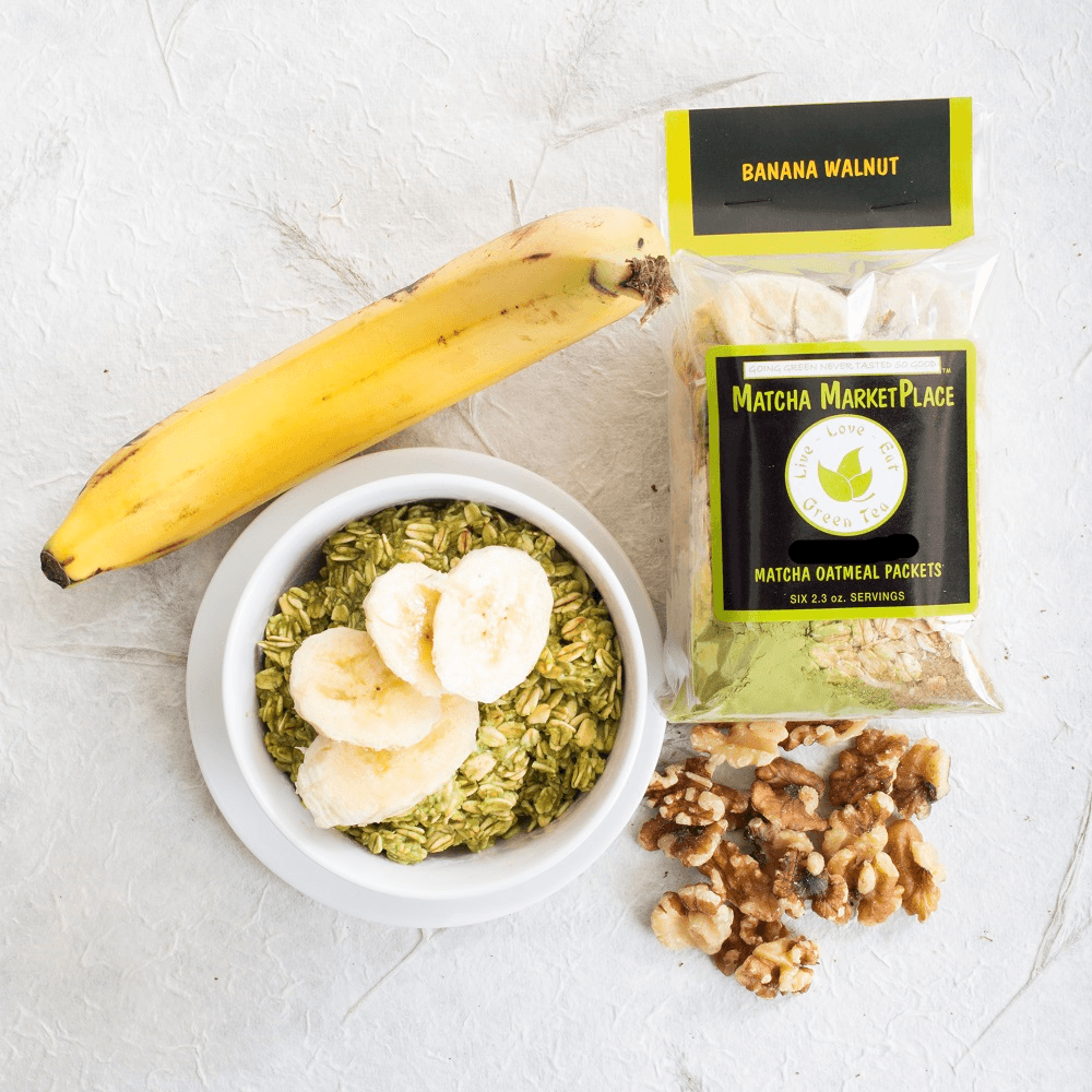 Banana Walnut Matcha Oatmeal by Matchamarketplace