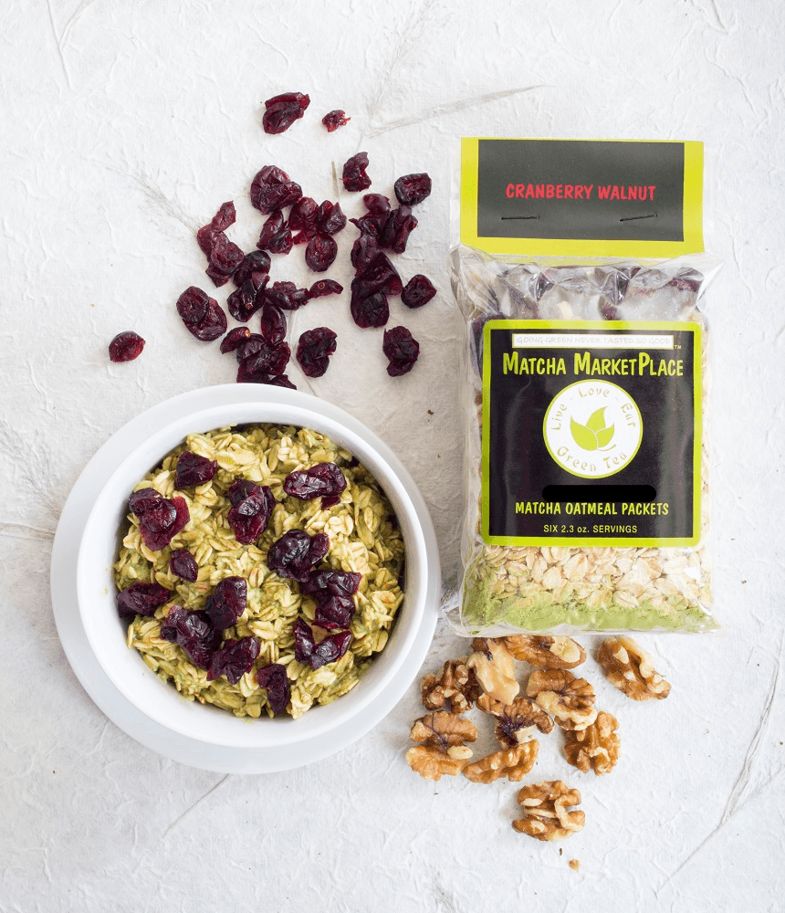 Cranberry Walnut Matcha Oatmeal by Matchamarketplace -- matcha product image
