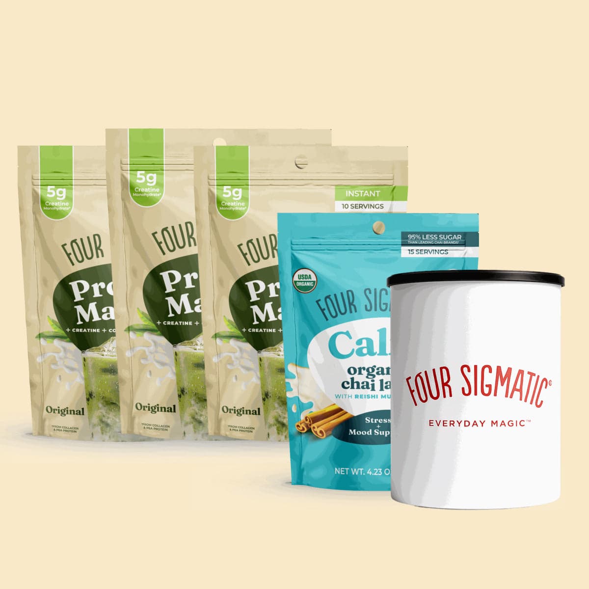 Protein Matcha Bundle by Four Sigmatic -- matcha product image