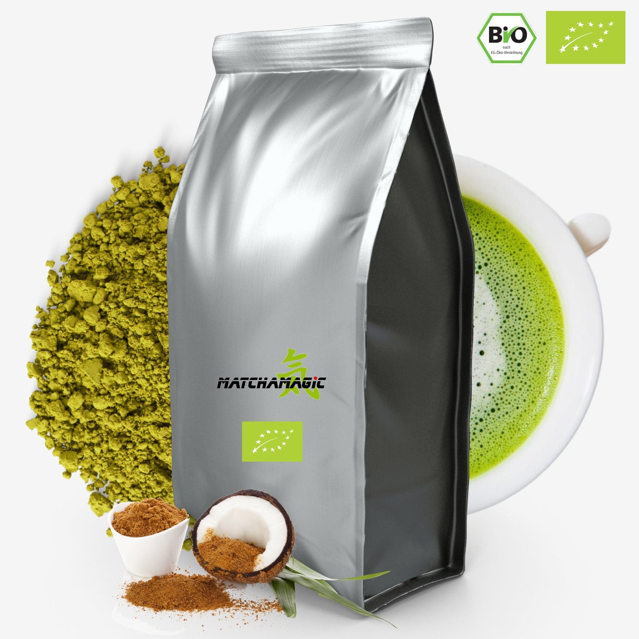 MIX FOR MATCHA LATTE & COCONUT SUGAR - BULK 1 KG by Matcha Magic