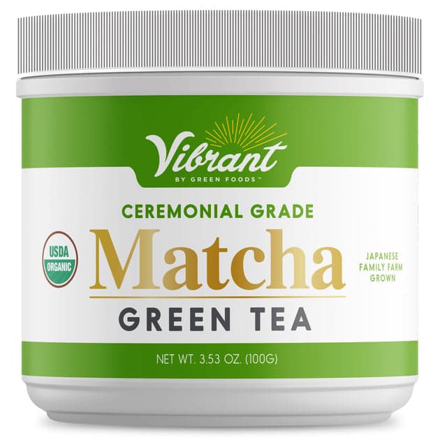 100% Organic & Pure Ceremonial Grade Matcha Green Tea by Green Foods -- matcha product image