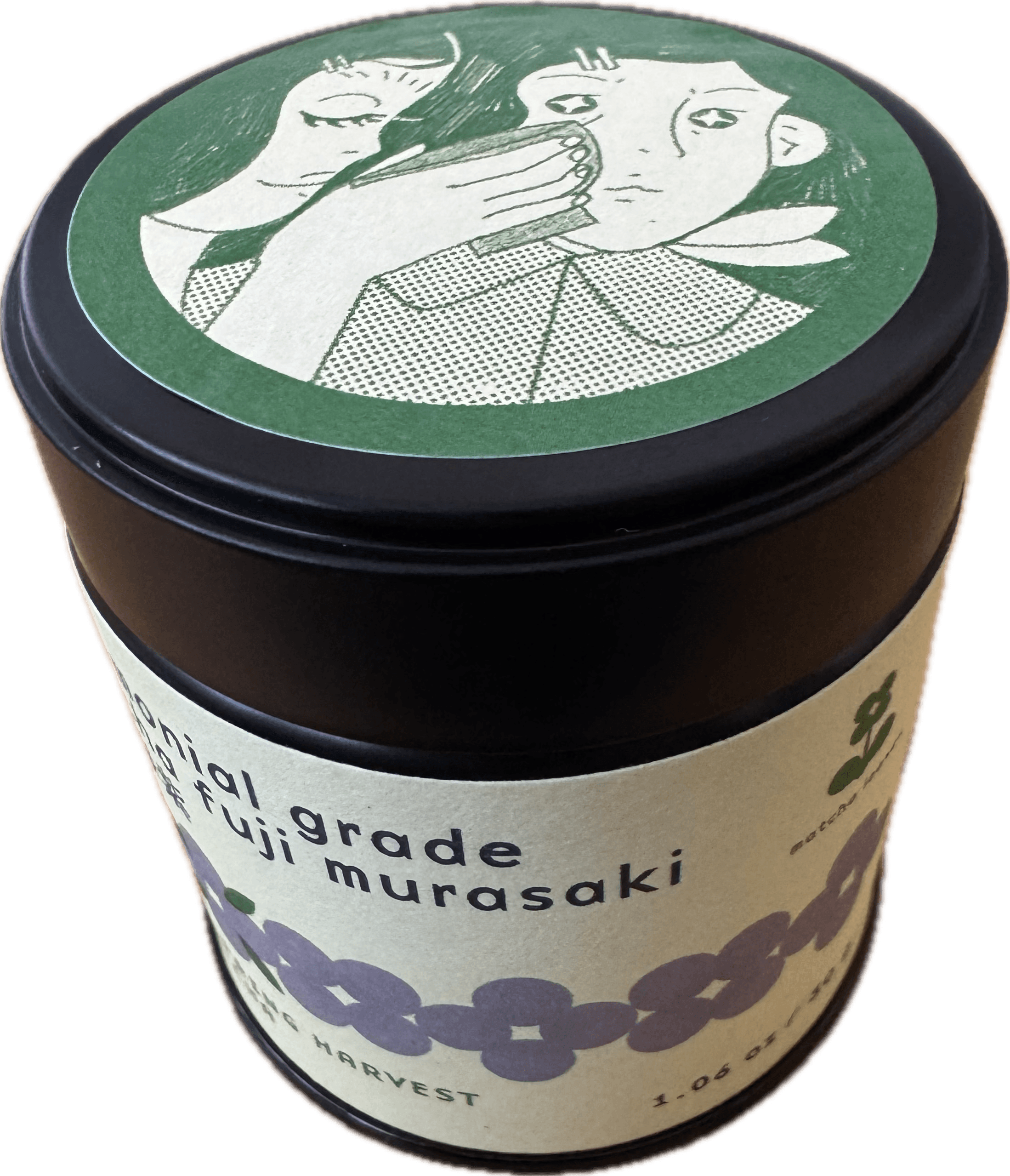 *Special Bundle* Fuji Murasaki Ceremonial Grade Organic Uji matcha tin-can (30g) & pouch (40g) by Matcha Leaves -- matcha product image