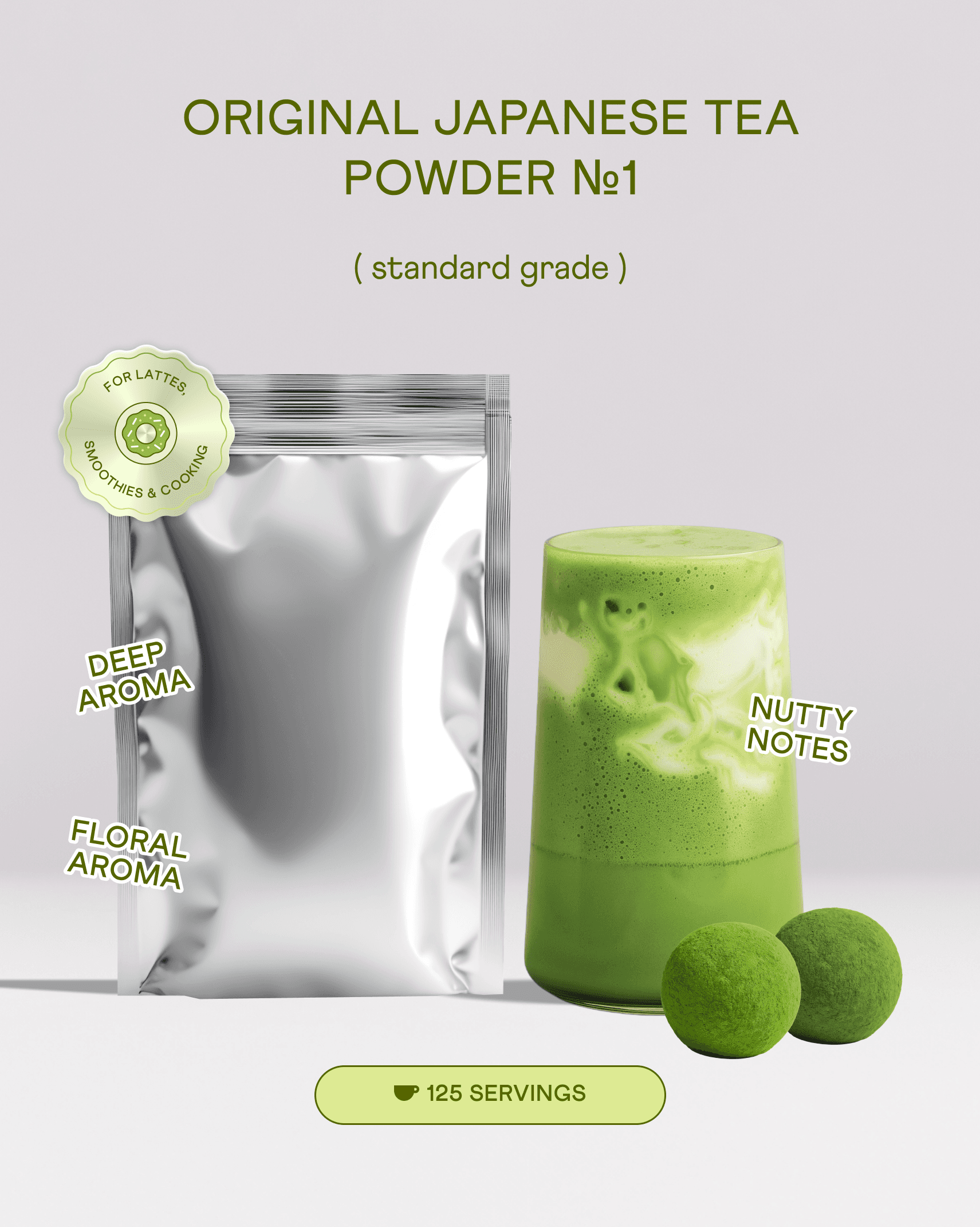 Wholesale Standard Matcha Powder №1, 250 g by Matchaforest-Tea -- matcha product image