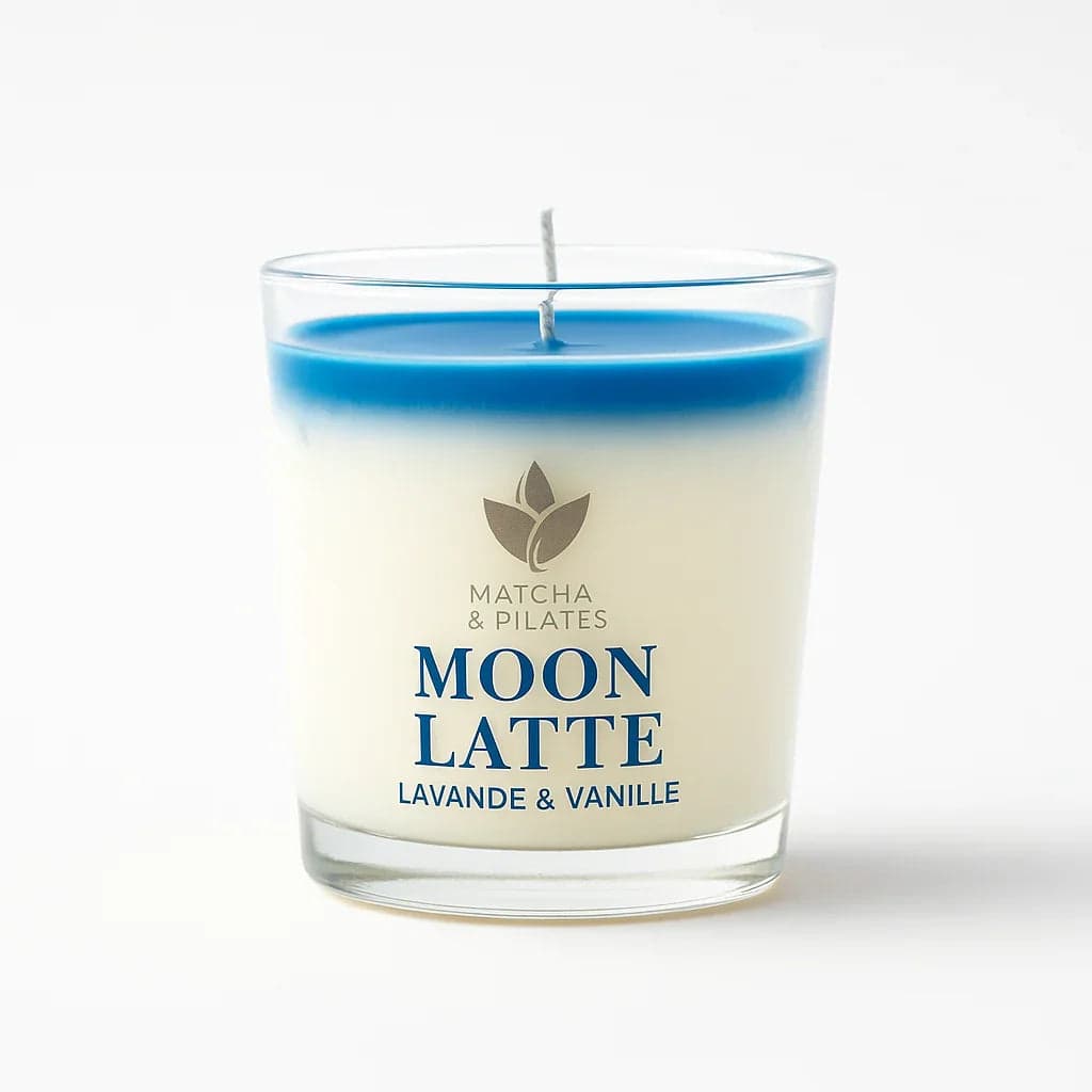 Bougie MOON LATTE – Lavande & Vanille (350 g) | Matcha & Pilates by Matchandpilates -- matcha product image