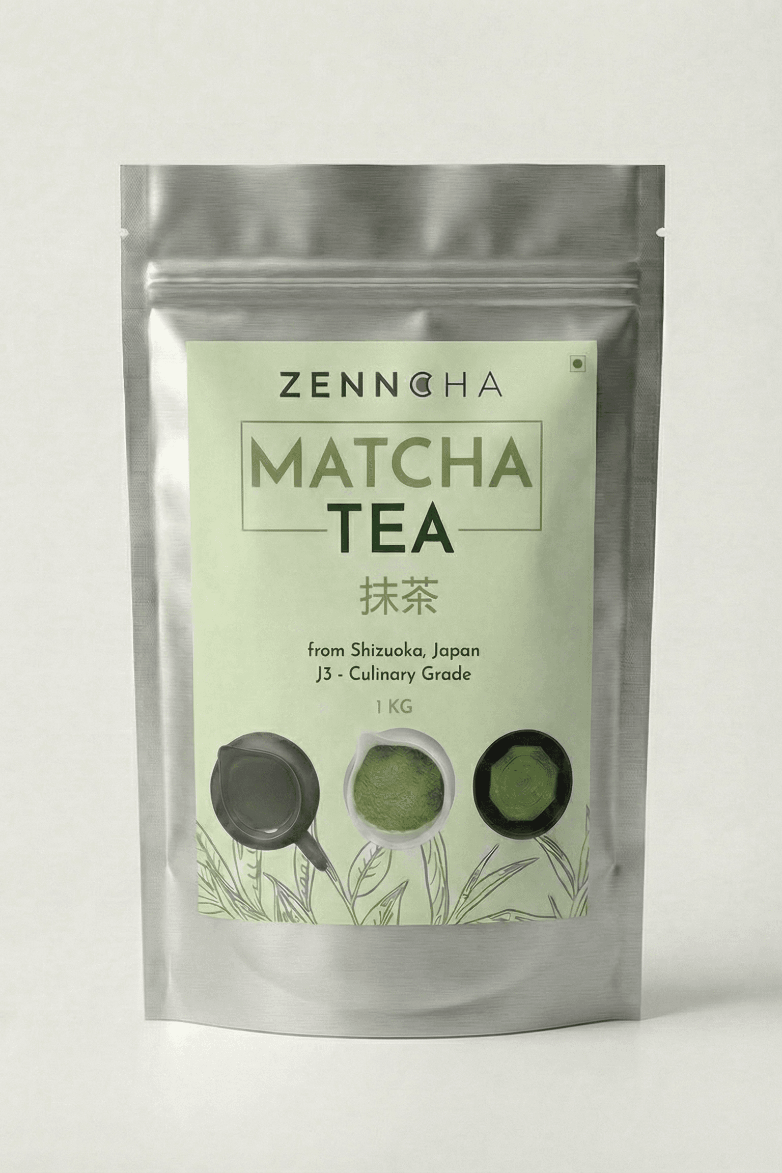 Japanese Matcha Green Tea (Culinary Grade J3) BULK pack, 1000 grams by Zenncha -- matcha product image