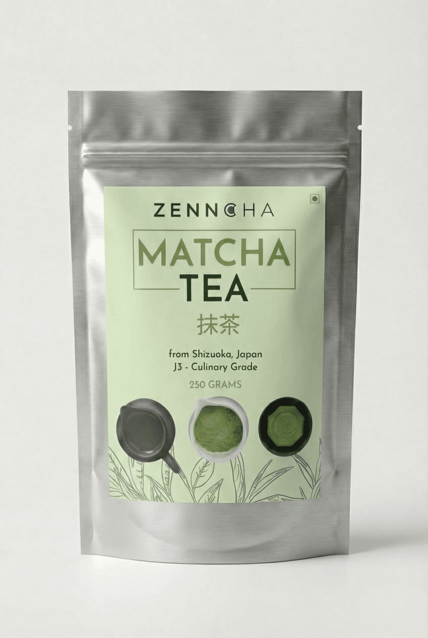 Japanese Matcha Green Tea (Culinary Grade J3) BULK pack, 250 grams by Zenncha -- matcha product image