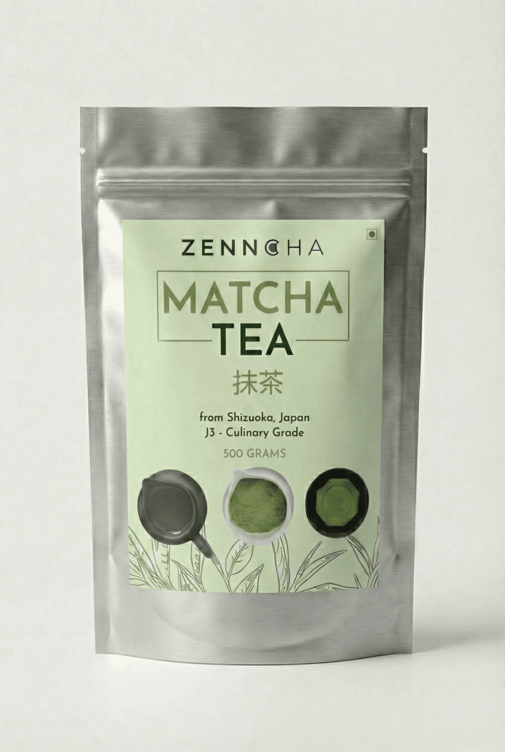 Japanese Matcha Green Tea (Culinary Grade J3) BULK pack, 500 grams by Zenncha -- matcha product image