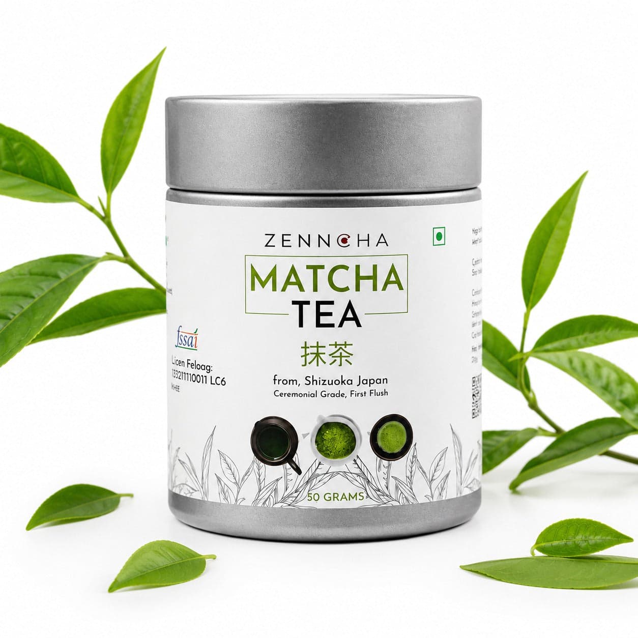 Zenncha Japanese Matcha Tea Powder Ceremonial Grade 50 grams by Zenncha -- matcha product image