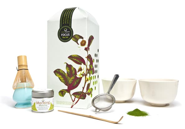 Matcha FOCUS Tea Set - With 2 Cherry Blossom Tea Bowls - SOLD OUT - Matcha Source by Matchasource -- matcha product image