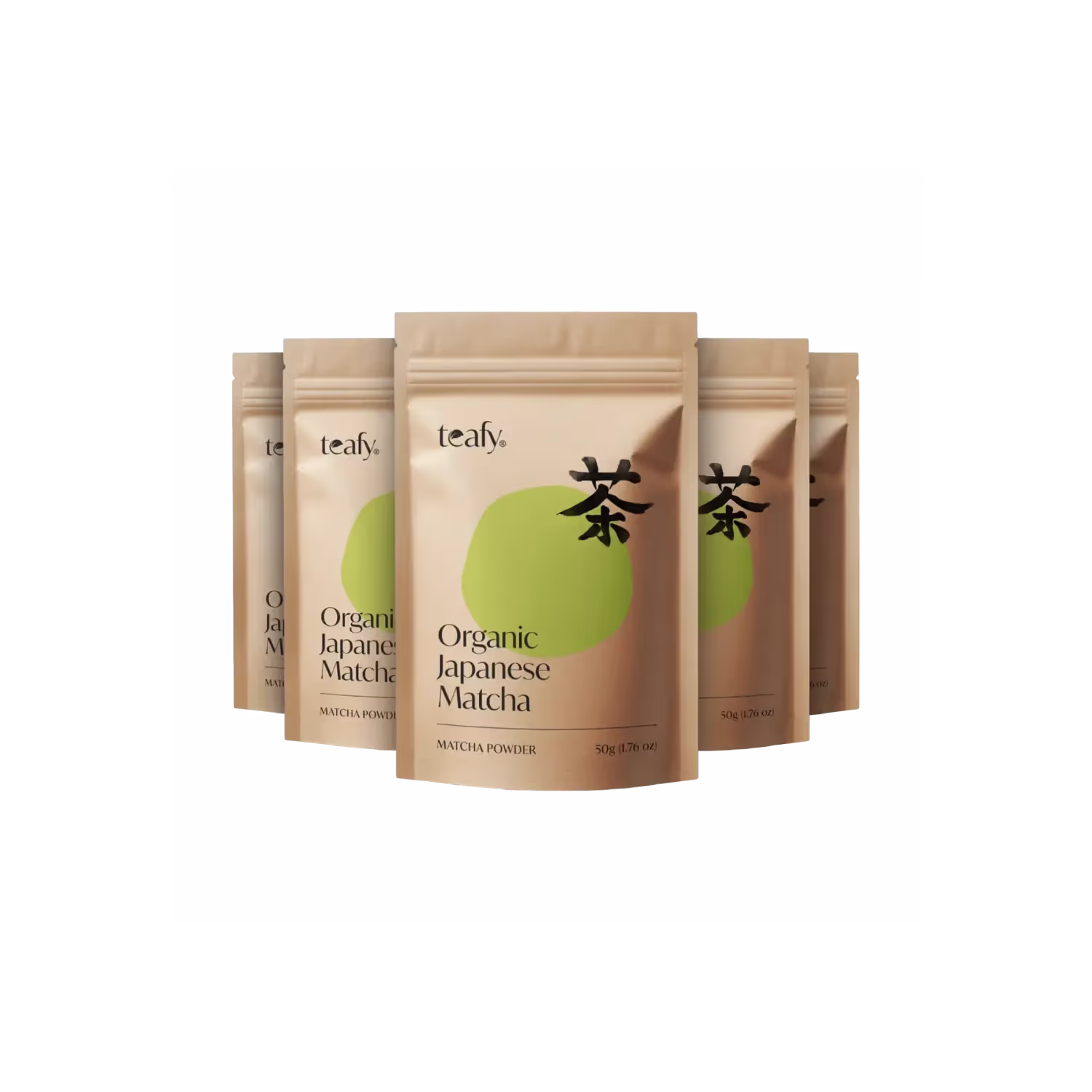 Teafy Ceremonial Matcha Refill (5 × 50g Pouches) - Bulk, Shizuoka.. by Teafy