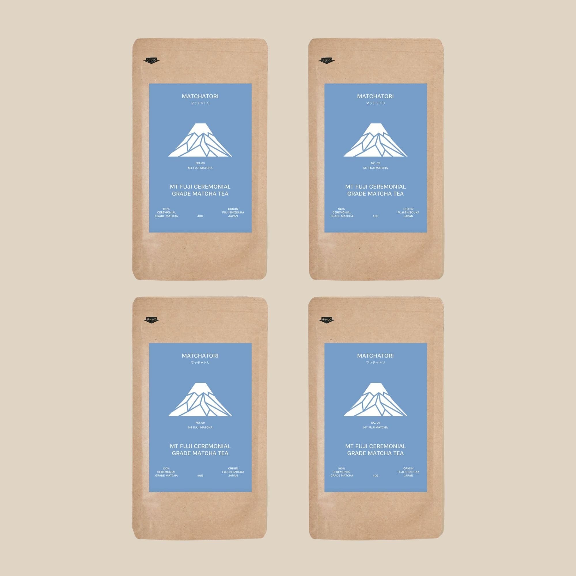 4x Mt Fuji Ceremonial Grade Bundle by Matchatori -- matcha product image