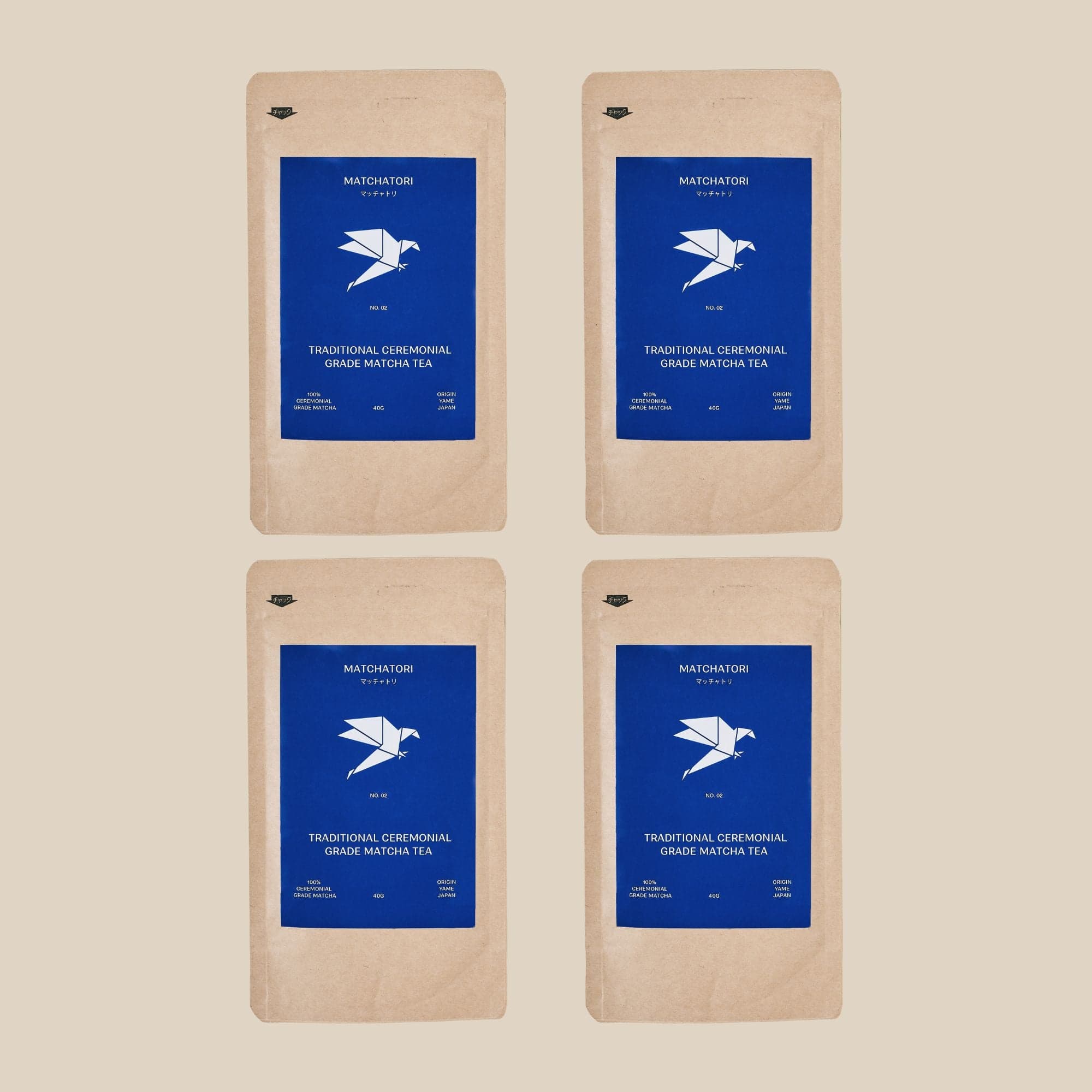 4x No. 2 Traditional Ceremonial Grade Matcha by Matchatori -- matcha product image