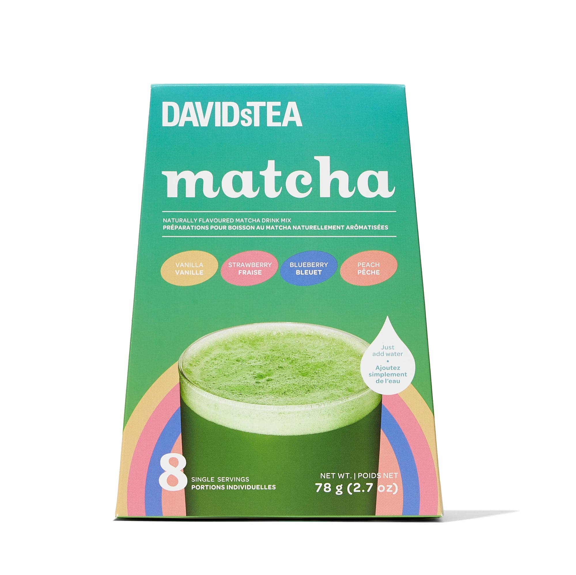 Fruity Matcha Single Serves Variety Pack of 8 by DAVIDsTEA