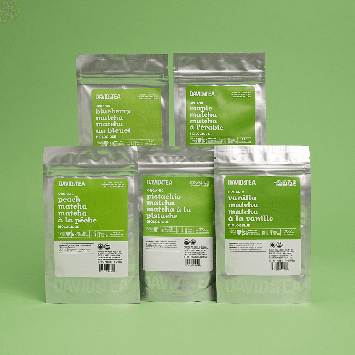 Organic Matcha Best Sellers Tea Bundle by DAVIDsTEA -- matcha product image