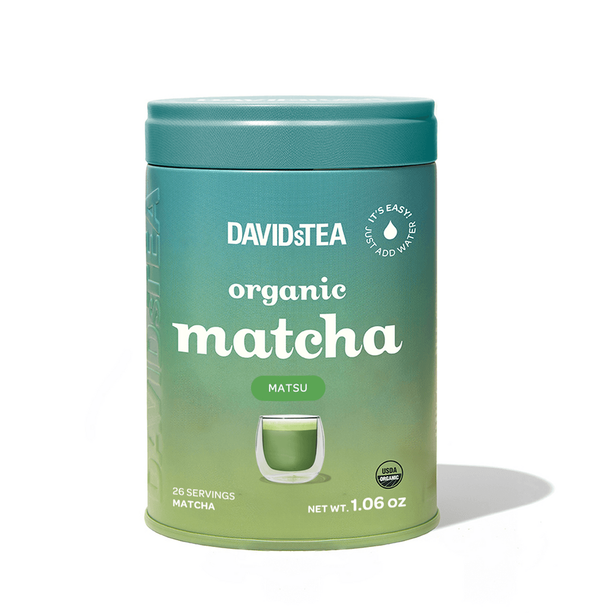 Organic Matcha Matsu Tea Limited Edition Tin by DAVIDsTEA -- matcha product image