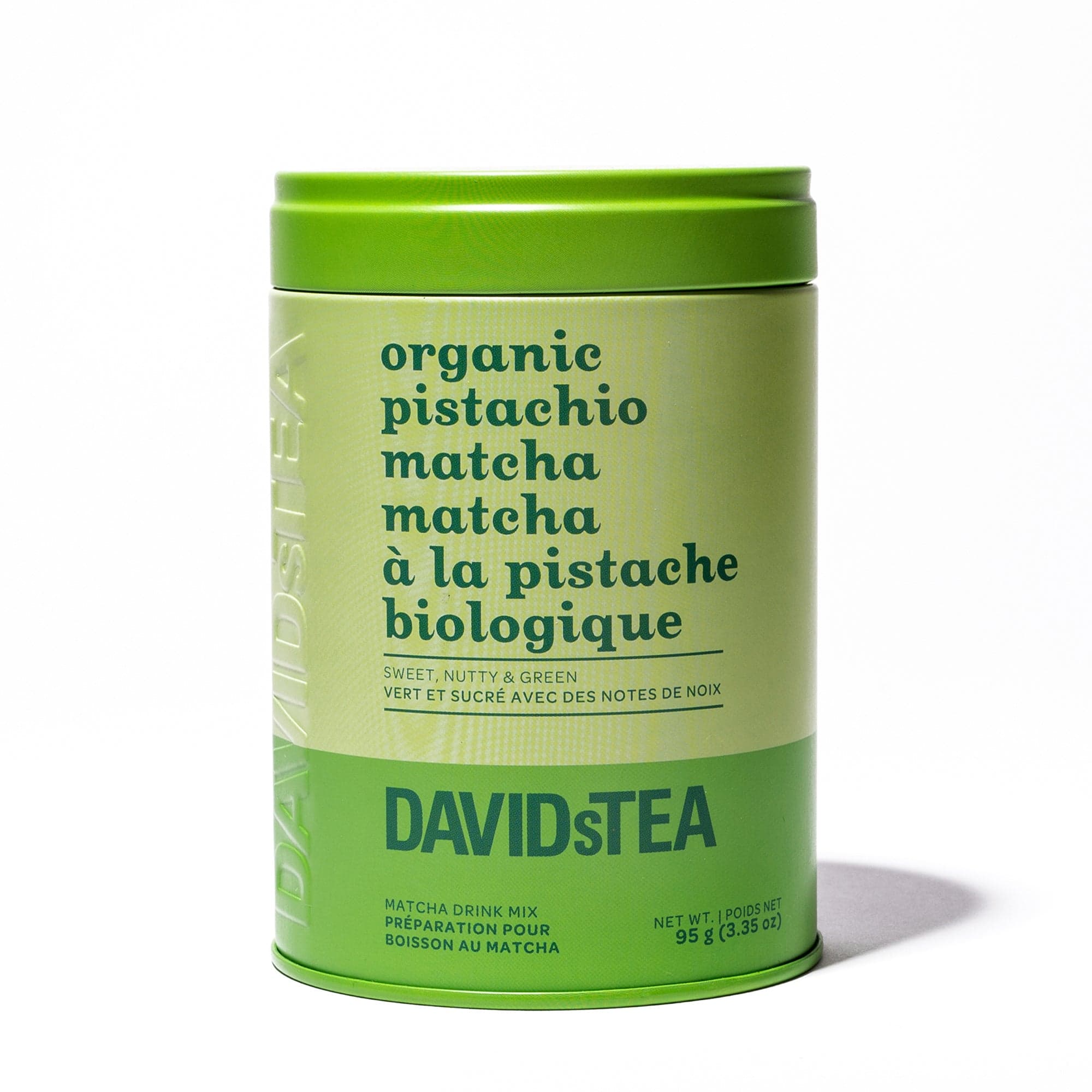 Organic Pistachio Matcha Tea Printed Tin by DAVIDsTEA -- matcha product image
