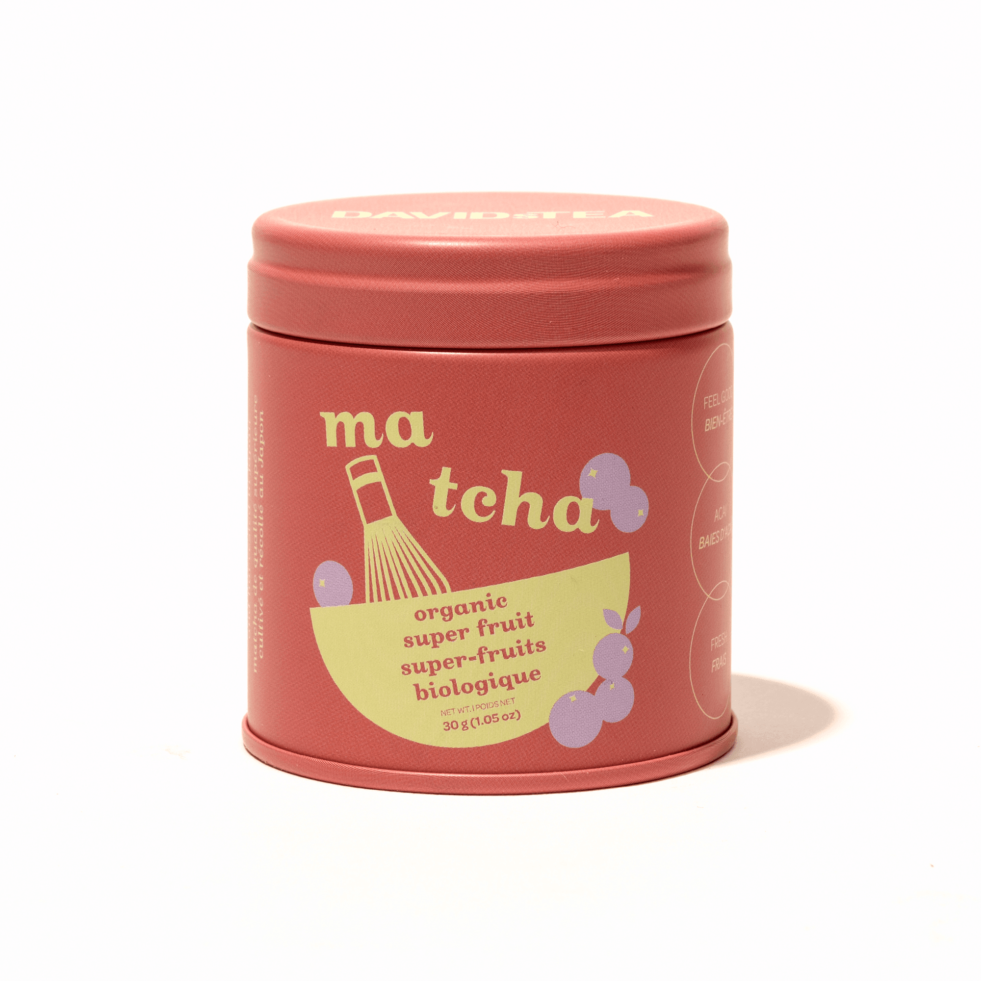 Organic Super Fruit Matcha Mini Tea Tin by DAVIDsTEA -- matcha product image