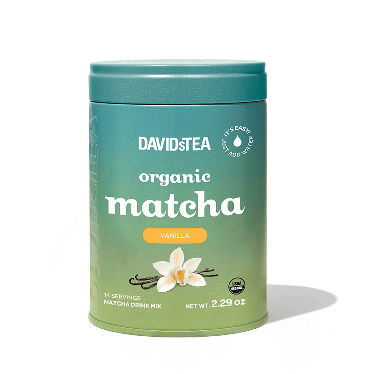Organic Vanilla Matcha Limited Edition Tin by DAVIDsTEA -- matcha product image