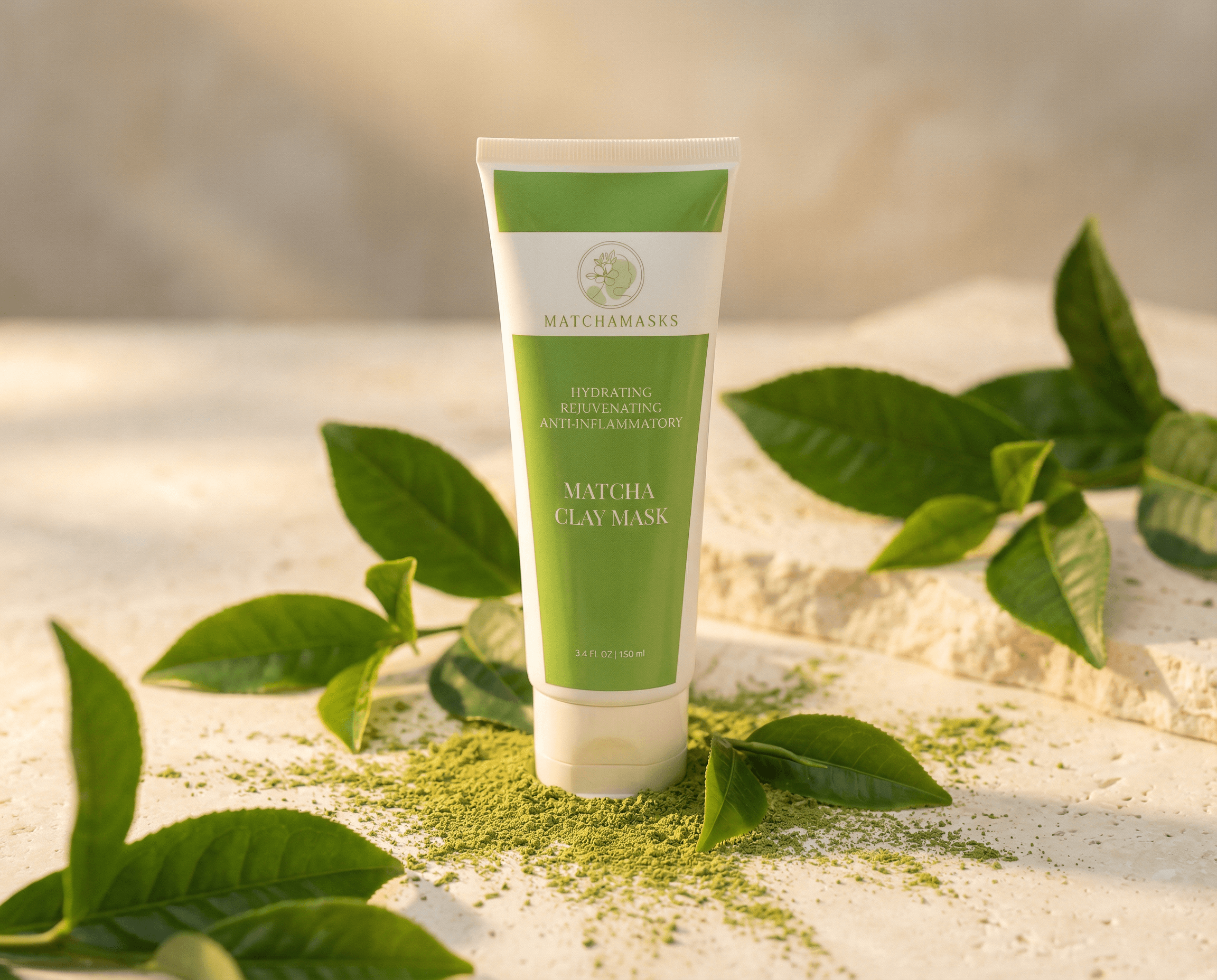 Matcha Clay Mask by Matchamaskscheckout -- matcha product image