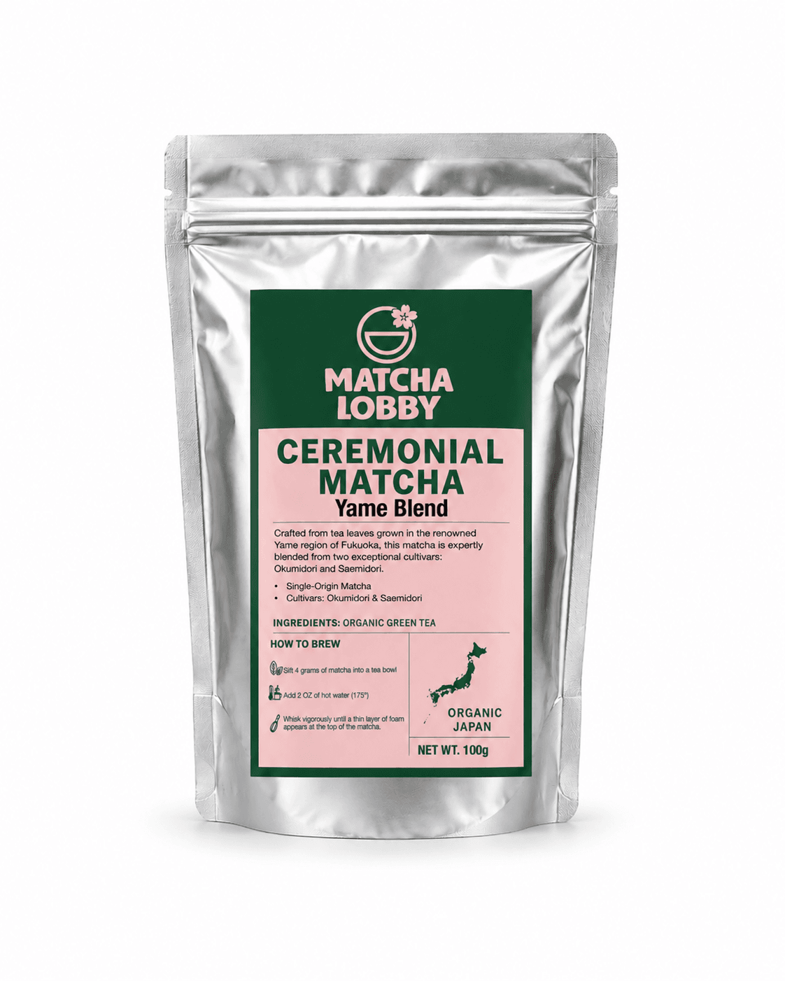 Single Origin Yame Matcha - 100g by Matchalobby
