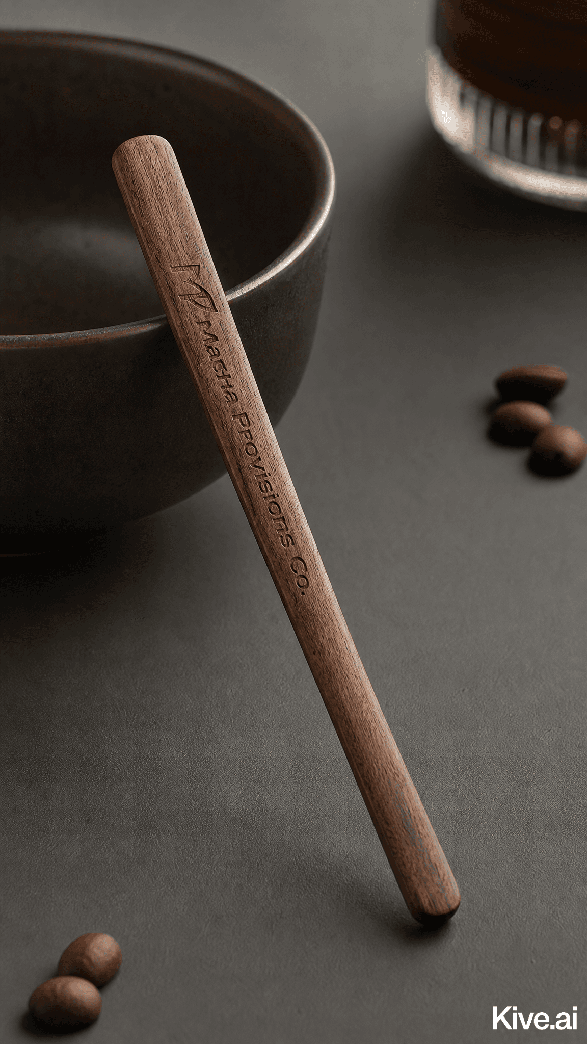 Black Walnut Matcha Stirring Wand by Matchaprovisions