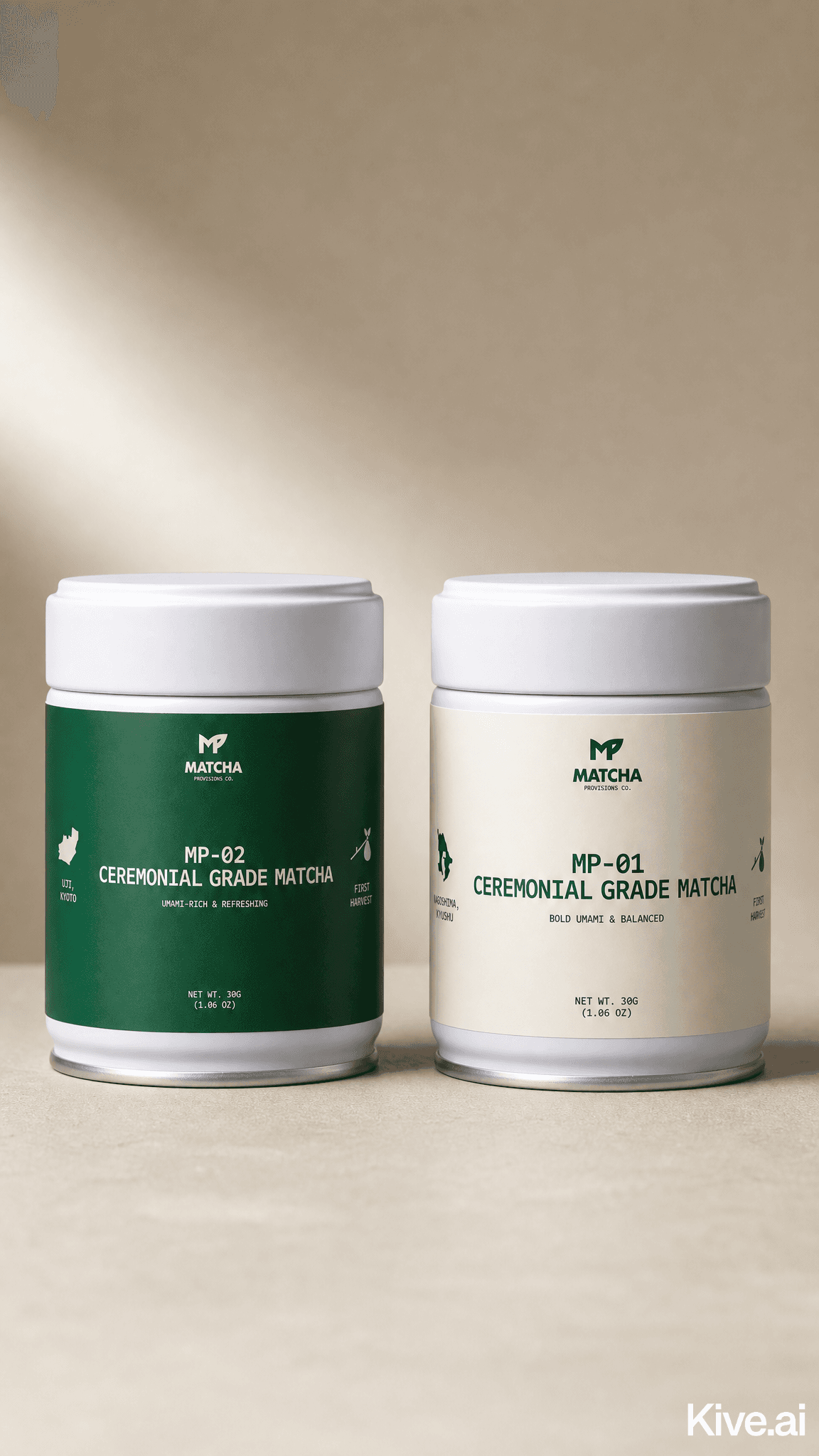 The Discovery Pair — Compare Ceremonial Grade Matcha from Kagoshima & Uji, Japan by Matchaprovisions