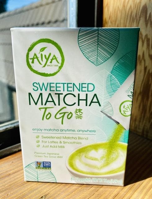 Aiya Sweetened Matcha To Go (Single Serving Packets) by Just Matcha Tea Shop -- matcha product image