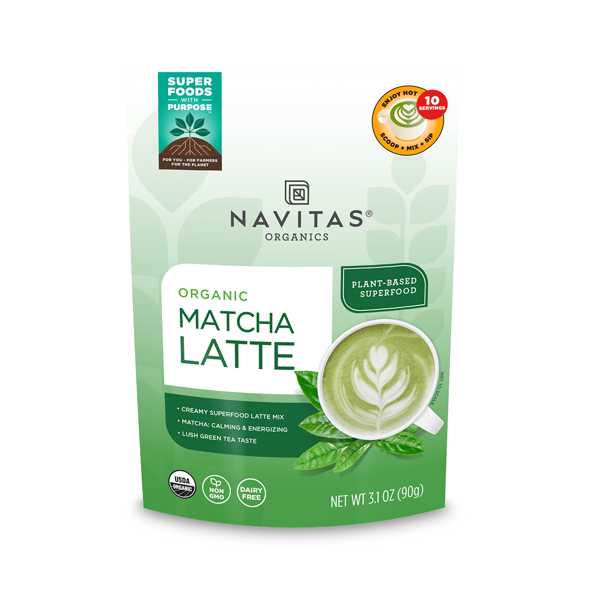 Matcha Latte by Navitas Organics -- matcha product image
