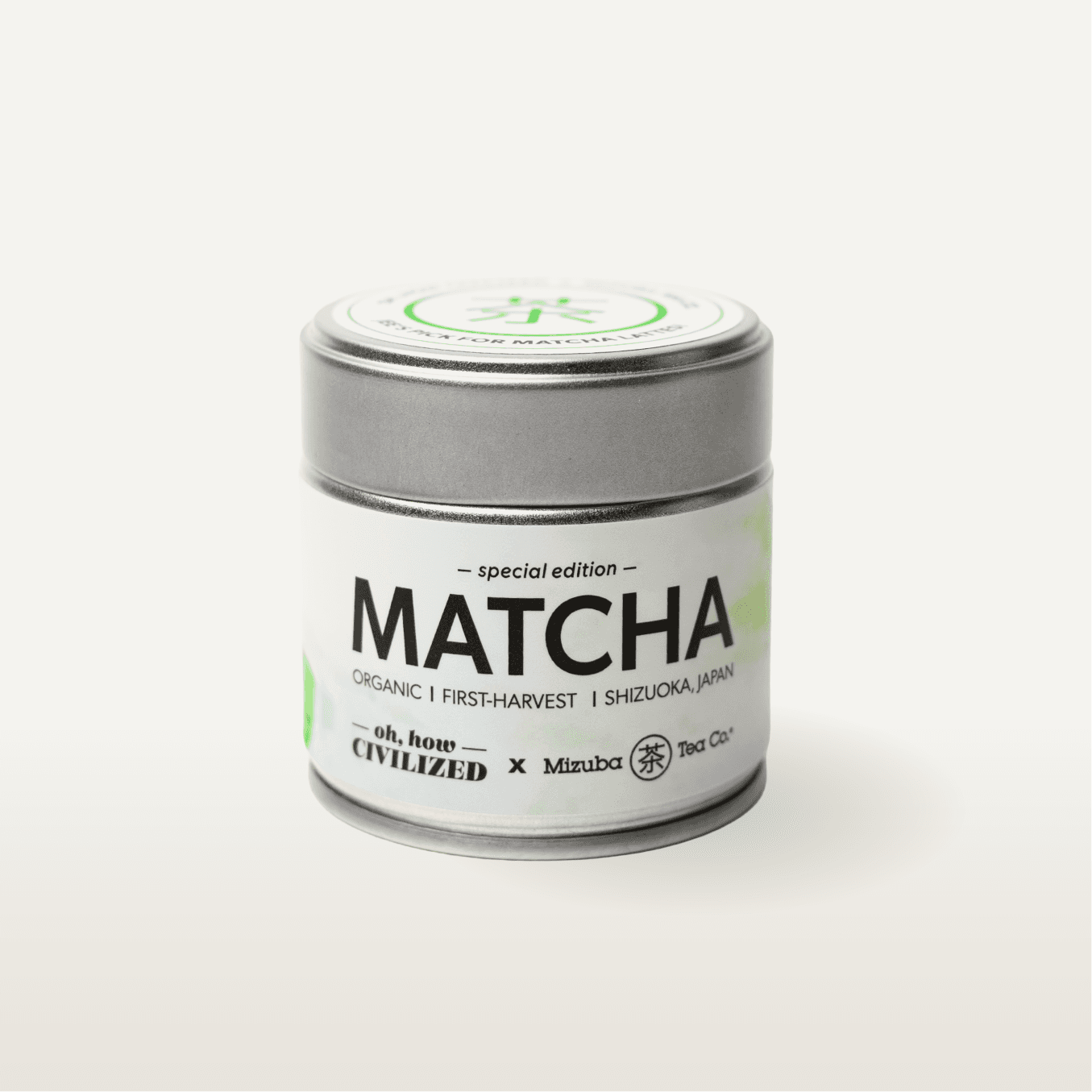 An Oh, How Civilized Organic Matcha! by Mizuba Tea Co